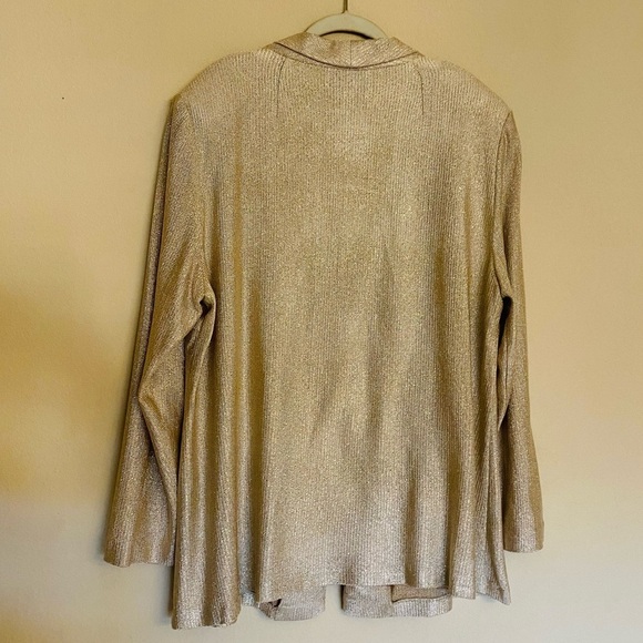 Vintage EN FRANCAIS by HUEY WALTZER Gold Dress & Blazer Size 24 Elegant Church - Picture 5 of 16